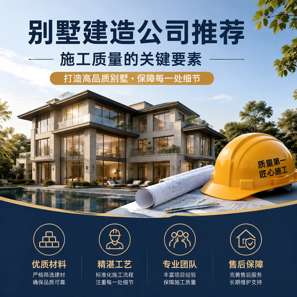 别墅建造公司推荐: 贵州 施工质量的关键要素