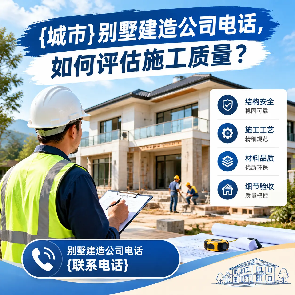 贵州别墅建造公司电话,如何评估施工质量?