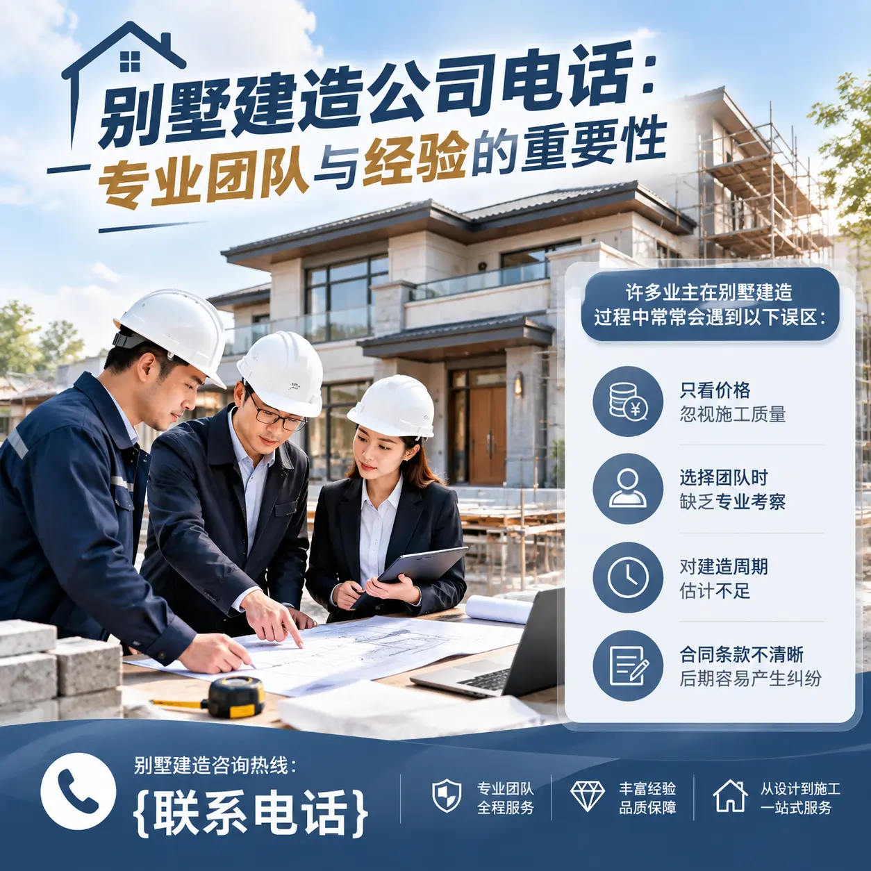 贵州别墅建造公司电话:专业团队与经验的重要性