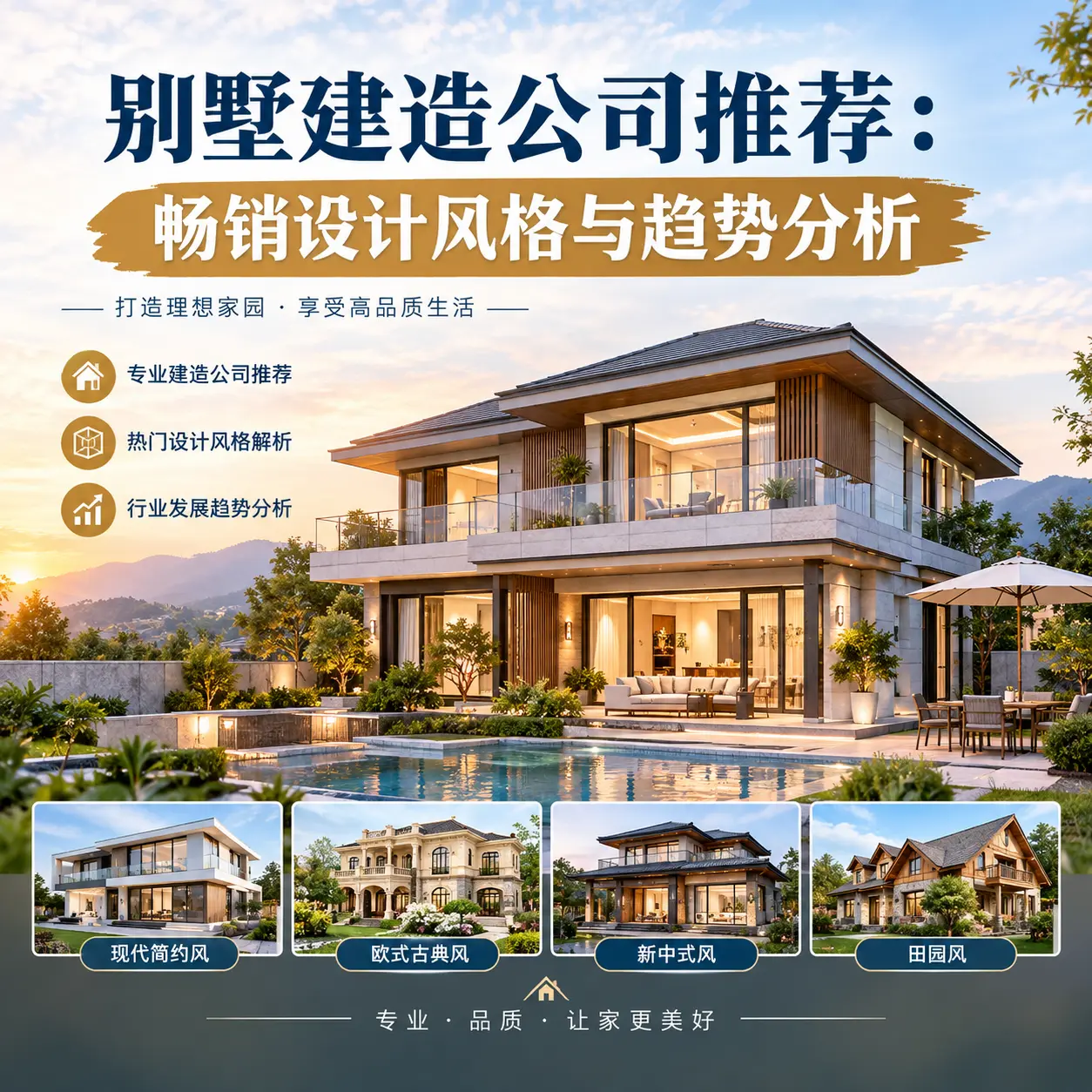 别墅建造公司推荐： 贵州 畅销设计风格与趋势分析