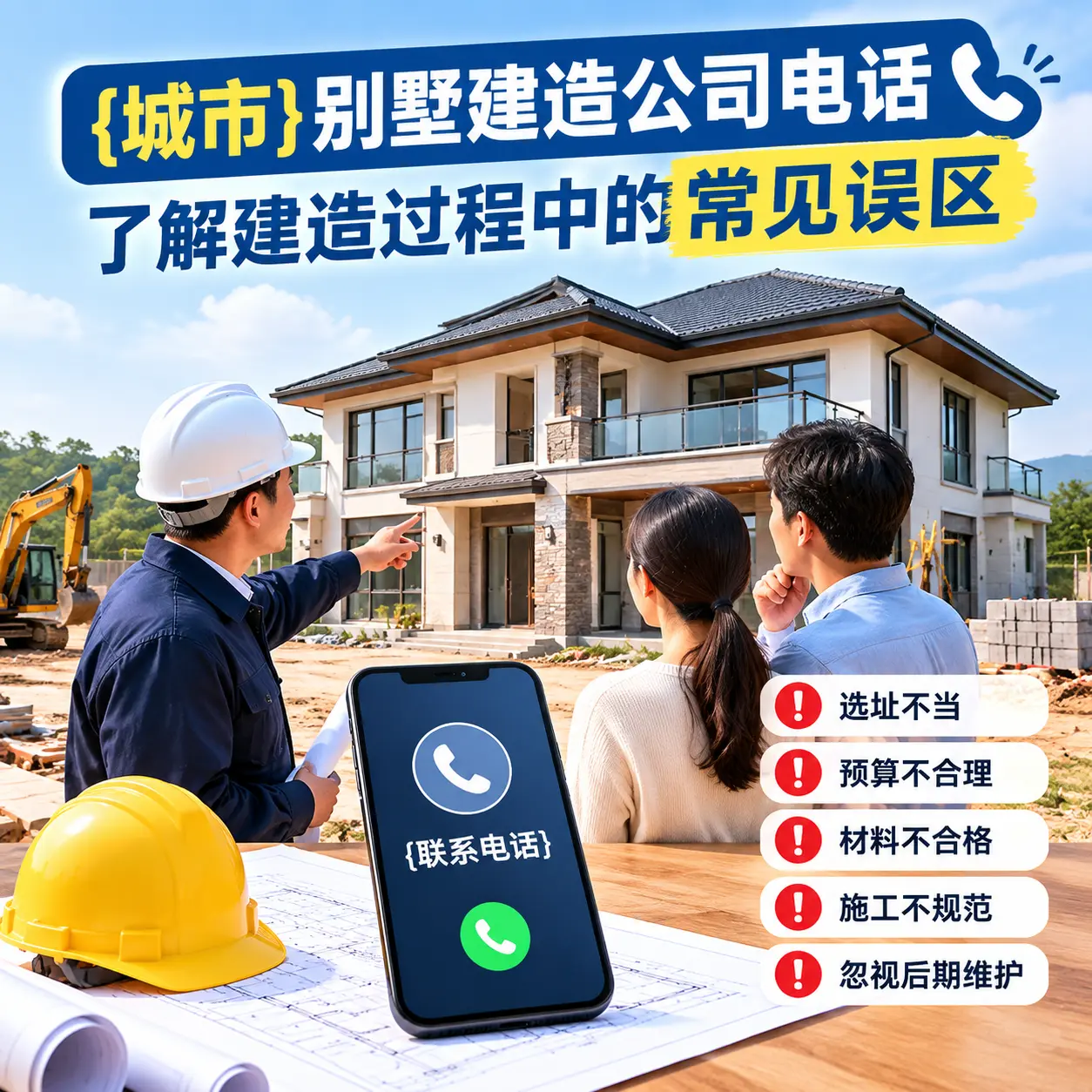 贵州别墅建造公司电话，了解建造过程中的常见误区