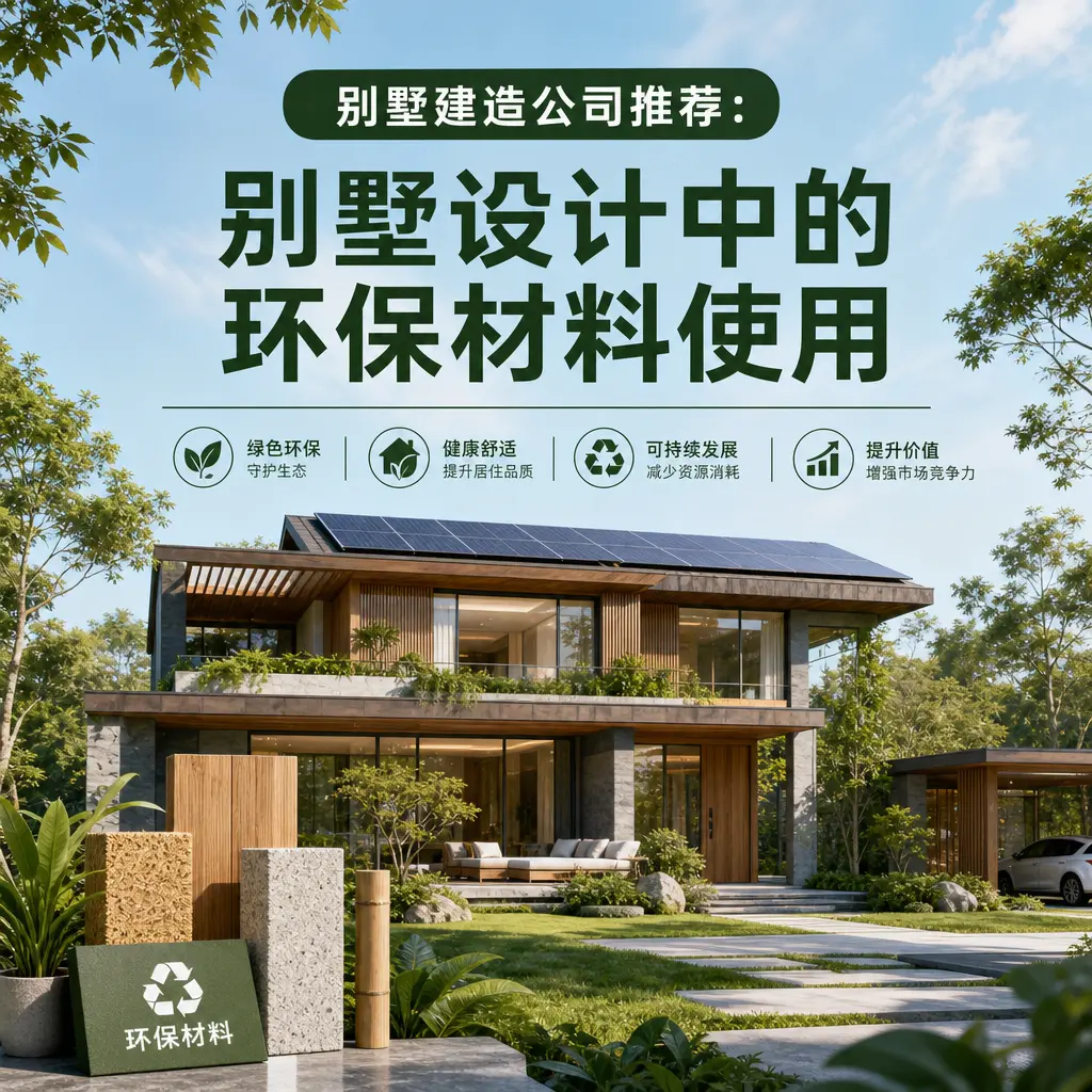 别墅建造公司推荐: 贵州 别墅设计中的环保材料使用